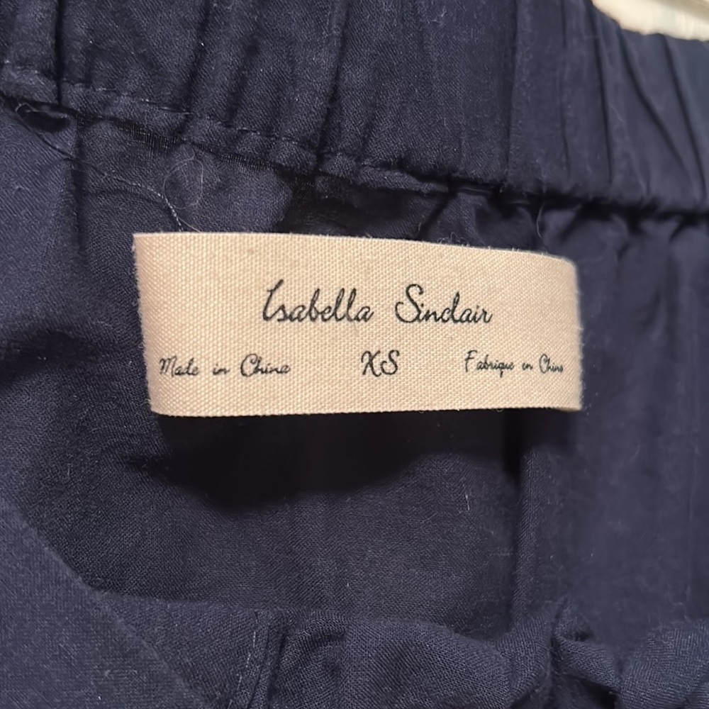 Navy Eyelet Button Down - image 3